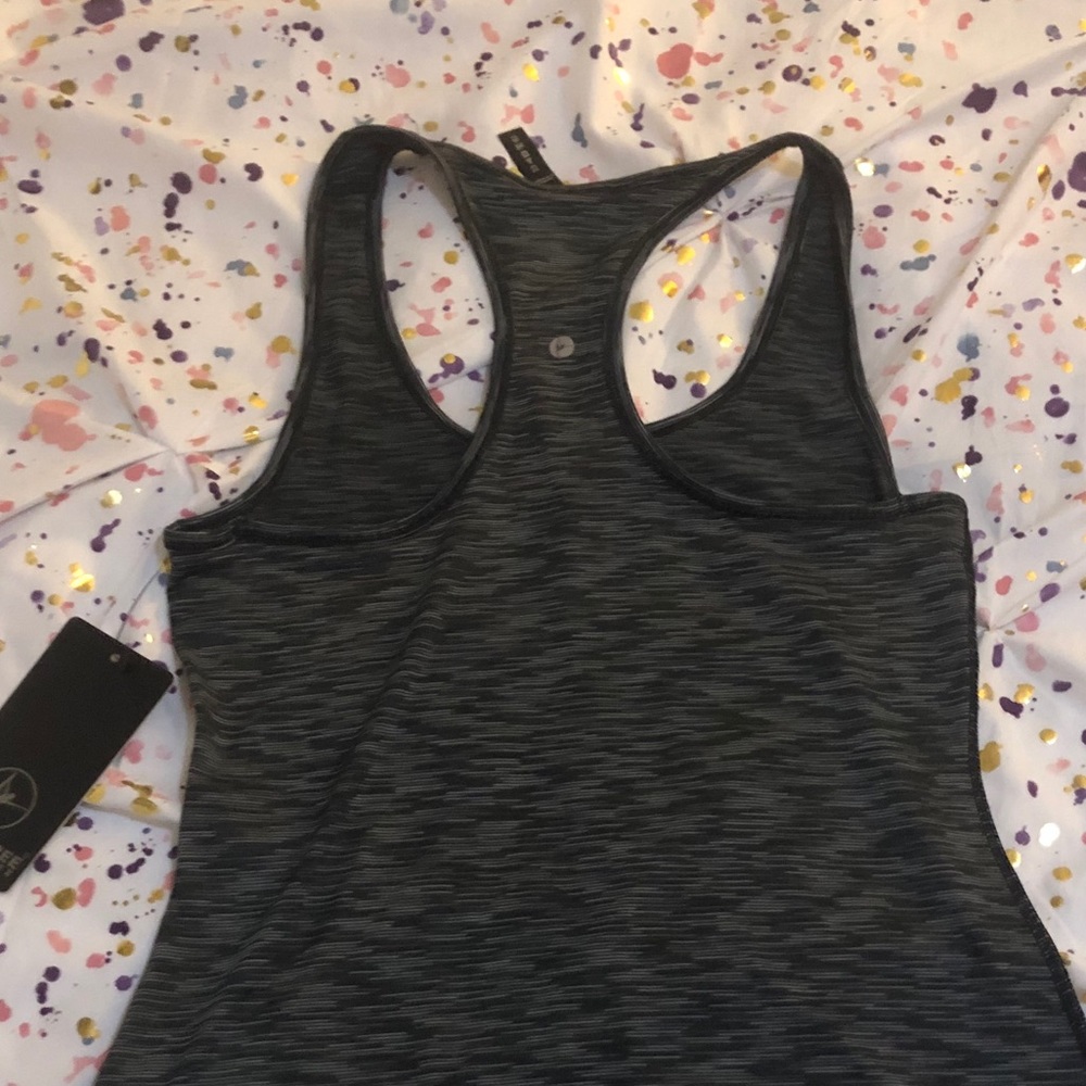 Gray Workout Muscle Tank - Picture 6 of 6